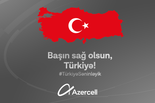Azercell-dən Türkiyədəki abunəçilərinə dəstək:&nbsp;balanslarını&nbsp;təmənnasız artırıb